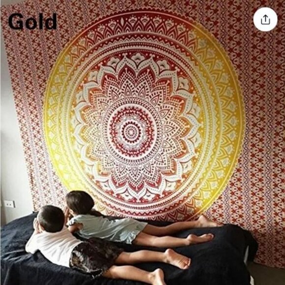 NWT Boho Indian Mandalla Wall Tapestry Bohemian Wall Hanging Wall Decor - Picture 1 of 16